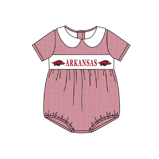 Baby Boys Arkansas Short Sleeve Team Rompers preorder(moq 5)