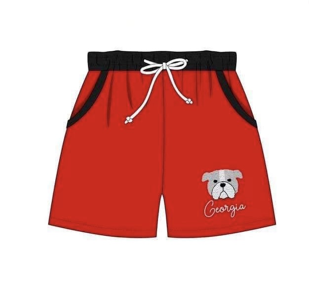 Baby boys team Georgia Dog Team trunks swimsuits preorder(moq 5)