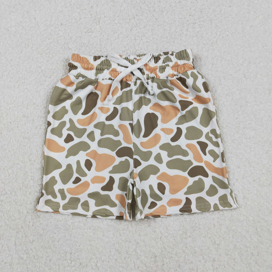 Baby Boys Southern Orange Camo Pockets Shorts Bottom