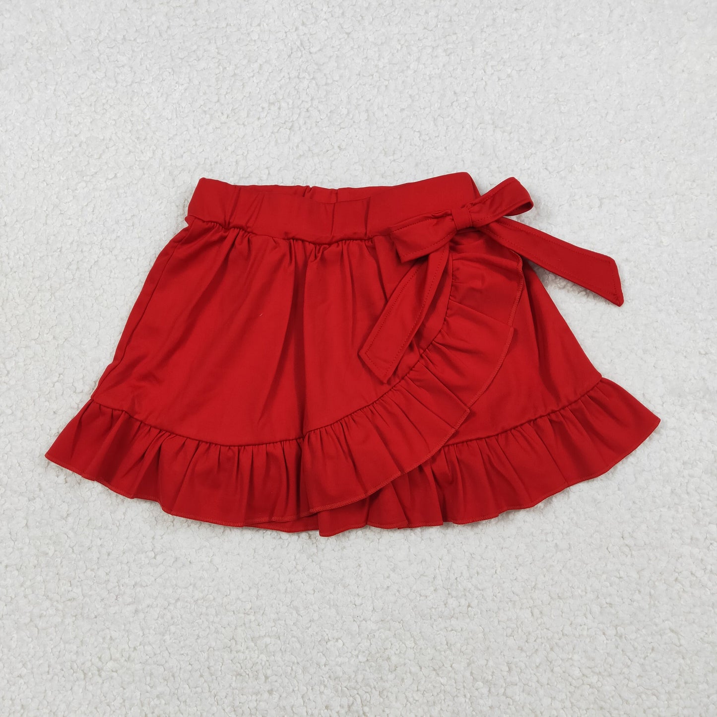 Baby Girls Red Yoga Active Ruffle Skirt Shorts Bottoms