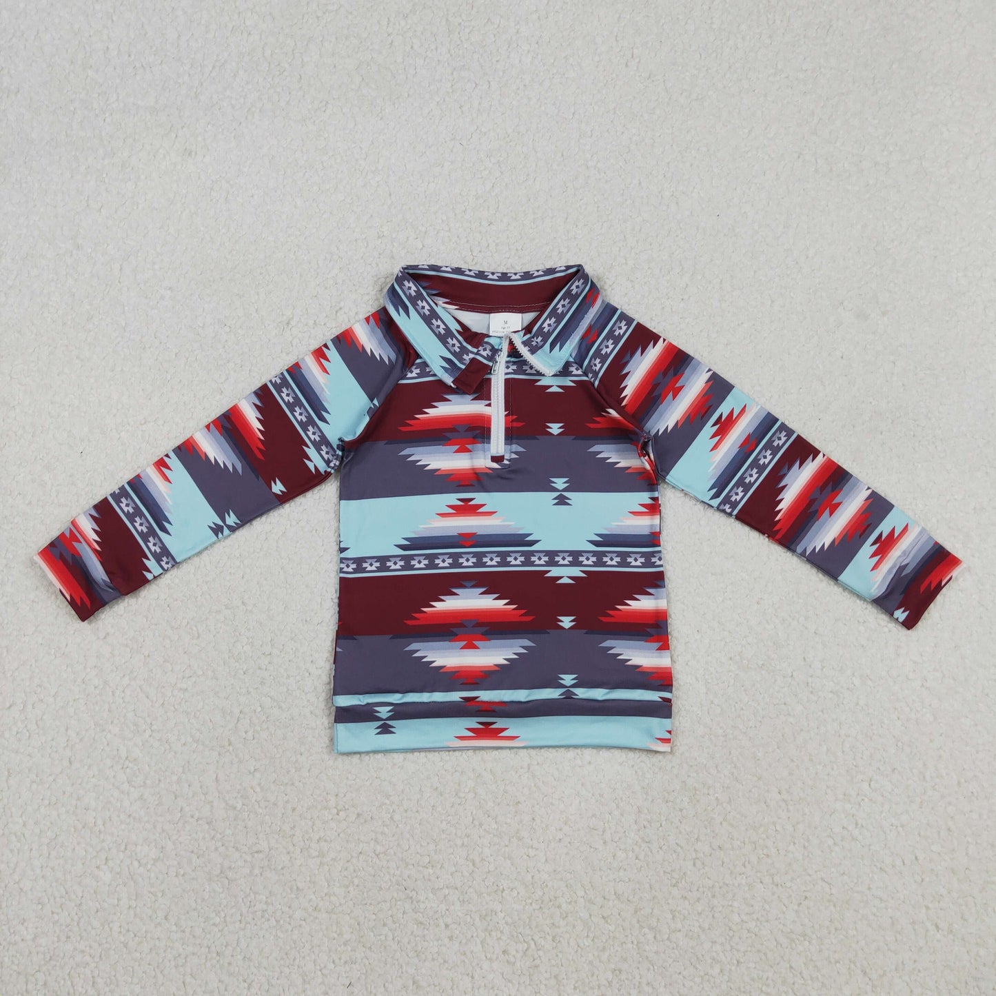 Baby Boys Aztec Zipper Western Pullovers Top