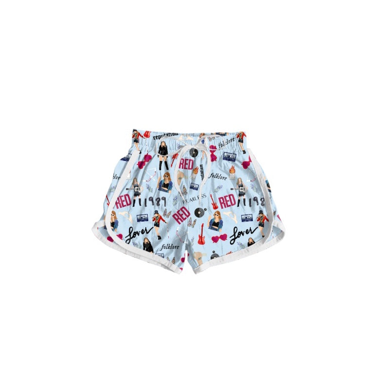 Baby Girls 1989 Blue Singer Bottom Shorts Preorder(moq 5)