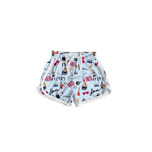 Baby Girls 1989 Blue Singer Bottom Shorts Preorder(moq 5)