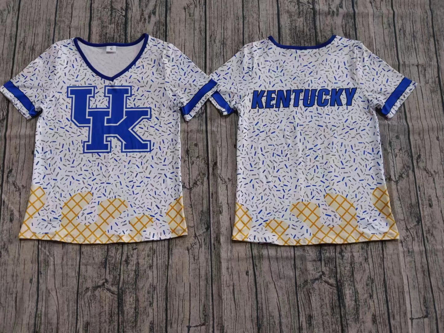 Preorder moq 5 Baby Boys UK Kentucky Short Sleeve Drips Tee Shirts Tops