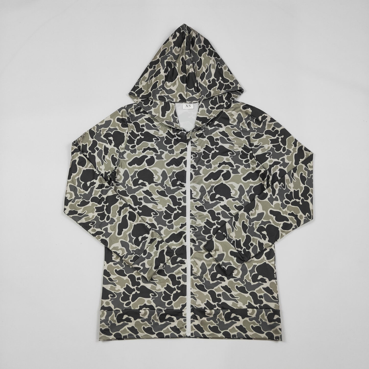 Preorder moq 5 Adult Men Olive Camo Zipper Hoodie Jackets Top