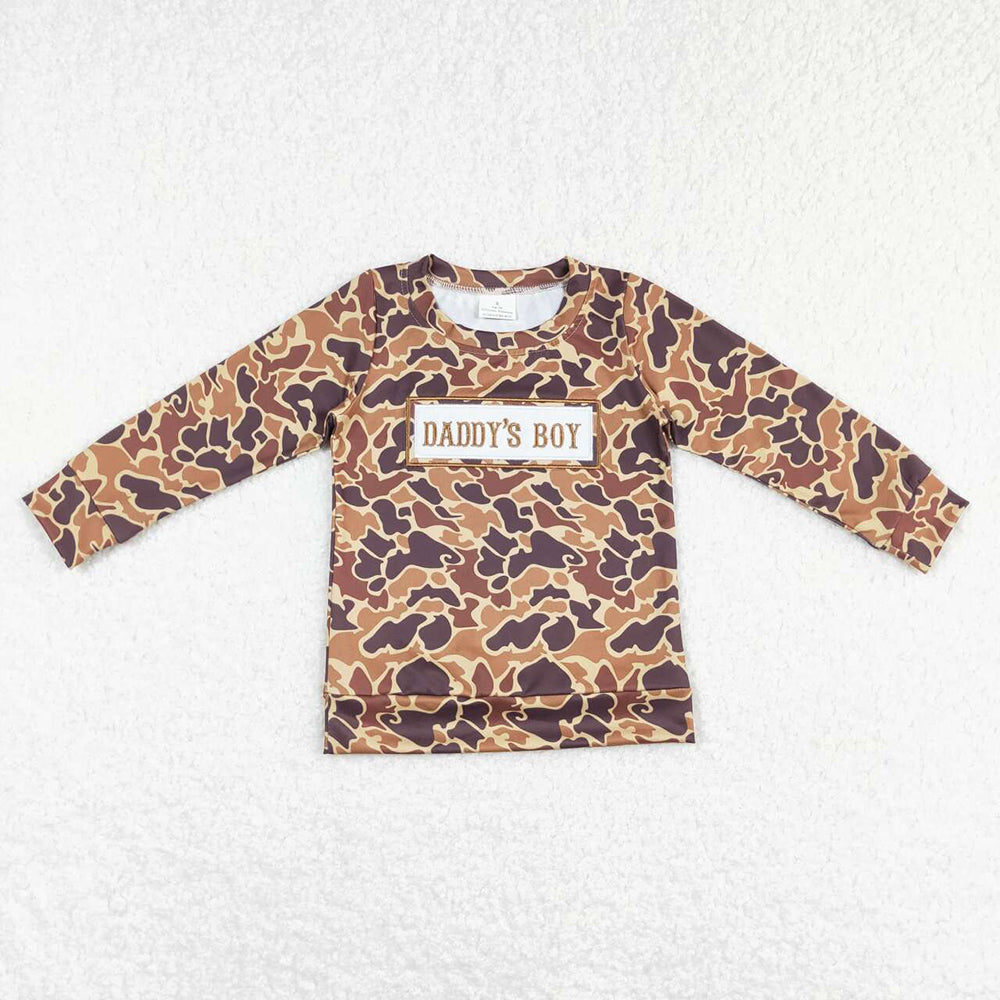 Baby Girls Boys Camo Mother Father Day Long Sleeve Tee Shirts Tops