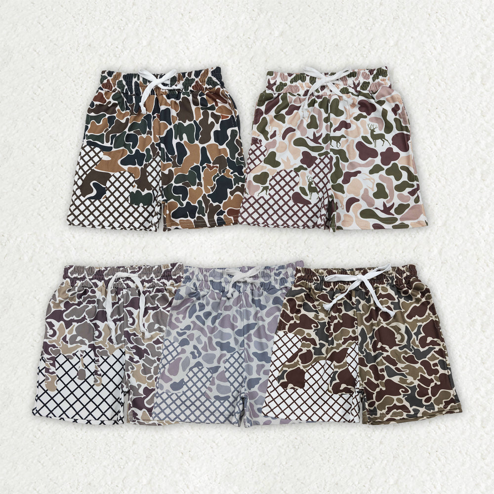 Sibling Baby Boys Camo Drip Pockets Southern Hunting Shorts Bottom