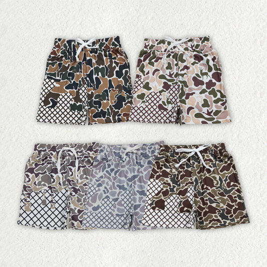 Sibling Baby Boys Camo Drip Pockets Southern Hunting Shorts Bottom