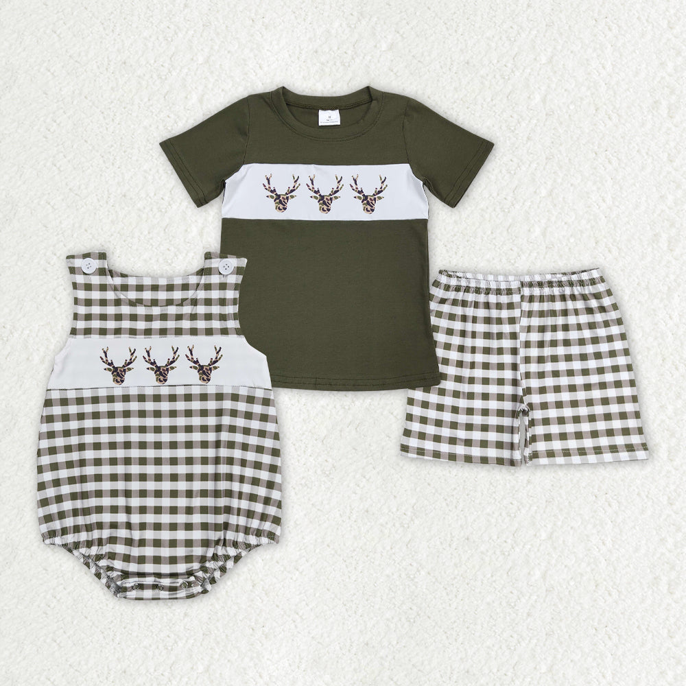 Sibling Boys Deers 2pcs Sets Rompers Summer Clothes