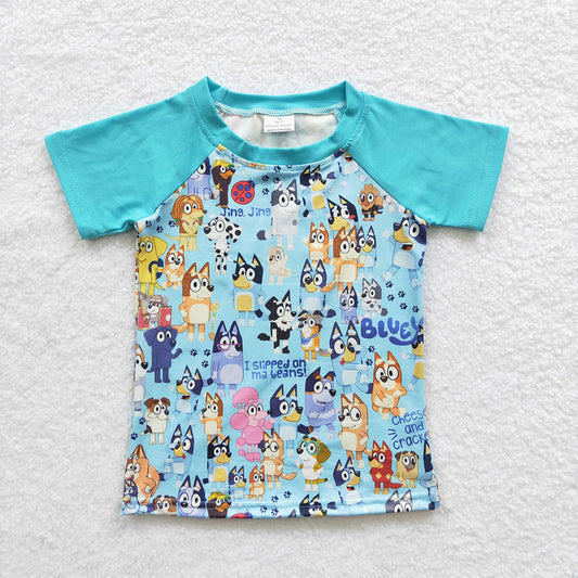 Boys blue dog shirts