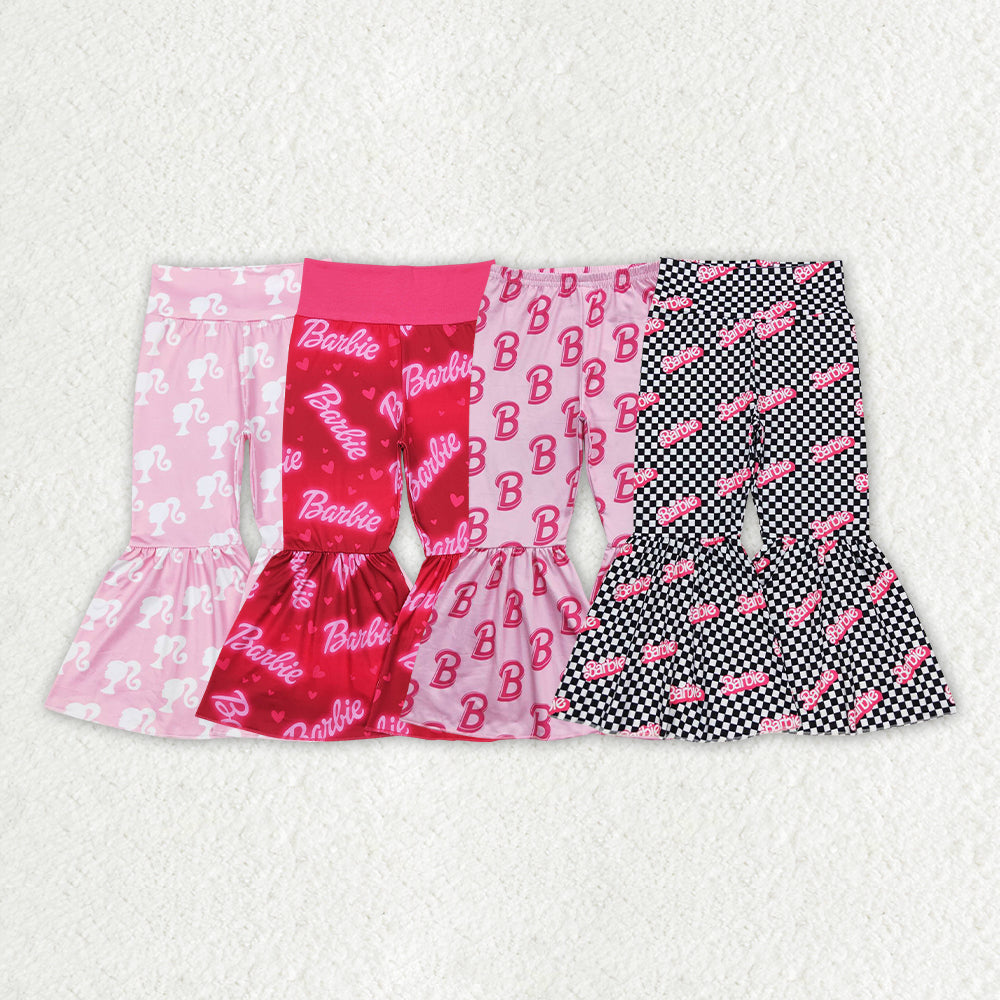 Sibling Baby Girls Cartoon Doll Flare Bell Pants