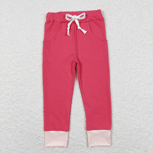 Baby Girls Pink Pockets Cotton Pants