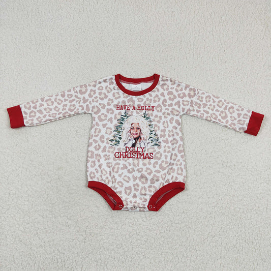 Baby Girls Christmas Holly Rompers