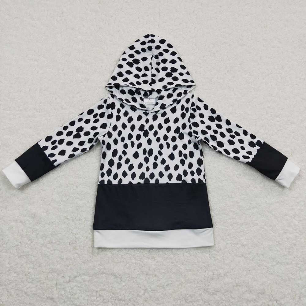 Baby Girls Leopard Hoodie Tops Tee Shirts