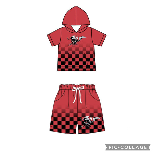 Preorder (moq 5)Baby Boys Reidland Hooded Top Shorts Clothes Sets