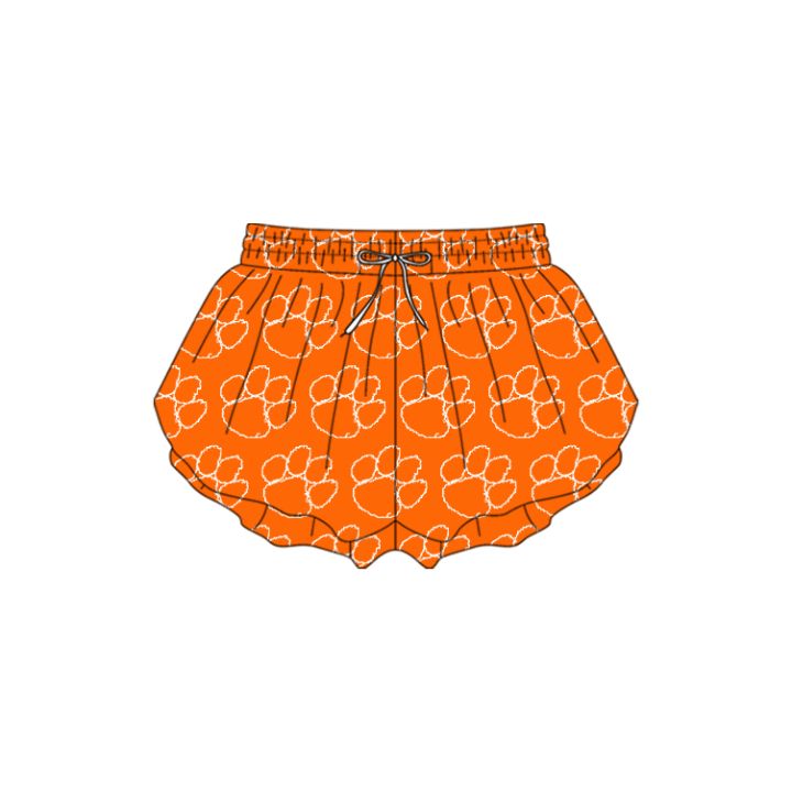 Preorder moq 5 Adult Women Orange Bobcats Yoga Shorts Bottoms