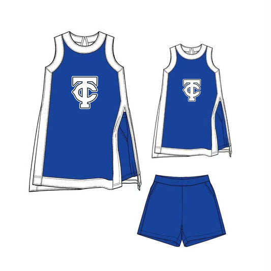 Preorder moq 5 Baby Girls Sleeveless County high Yoga Active Split Short Clothes Set