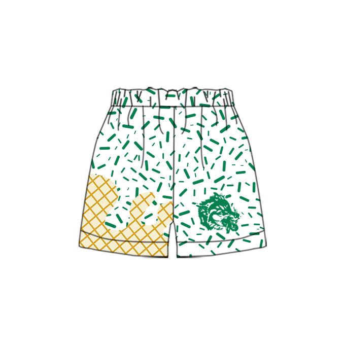 Preorder(moq 5) Baby Boys Team Green Monahans Loboes Sports Shorts