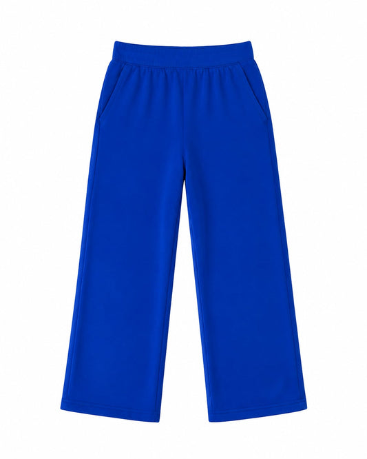 Preorder (moq 5)Baby Girls  Blue Cotton Pockets Pants Bottoms