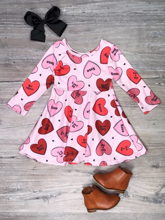 Baby Girls Valentines Hearts XOXO Dresses preorder(moq 5)