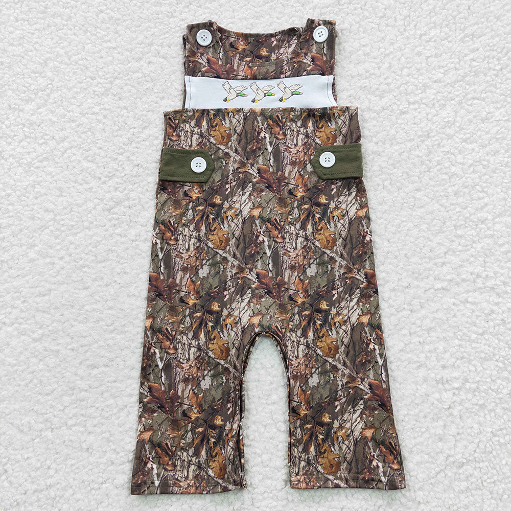 Baby Boys Camo Duck Rompers