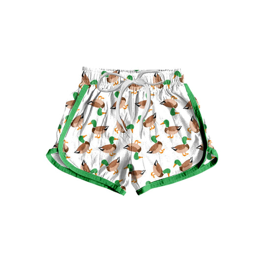 Baby Girls Ducks Green Bottoms Sports Shorts Preorder(moq 5)
