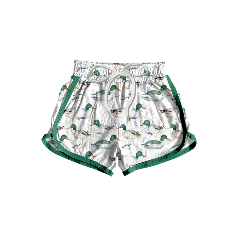 Baby Girls Ducks Green Bottoms Sports Shorts Preorder(moq 5)