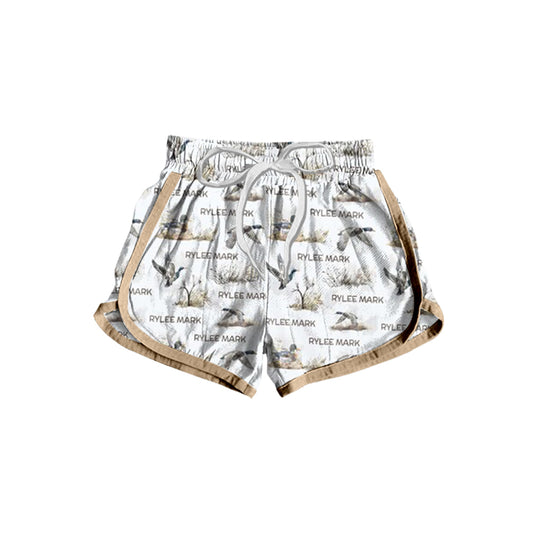 Baby Girls Ducks White Bottoms Sports Shorts Preorder(moq 5)