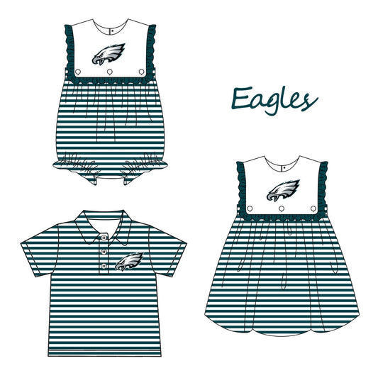 Custom moq 5 Football Item Eagles Sibling Clothes