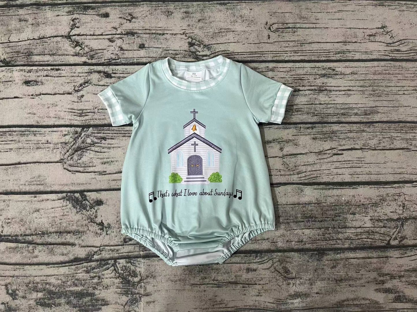 Baby Boys Church Short Sleeve Summer Rompers