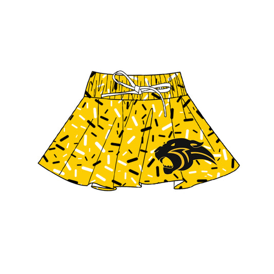 Preorder(moq 5) Baby Girls Golden Team Skort Shorts Bottoms