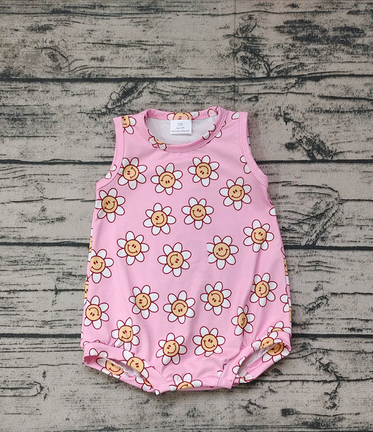 Baby Infant Girls Flowers Summer Sleeveless Rompers