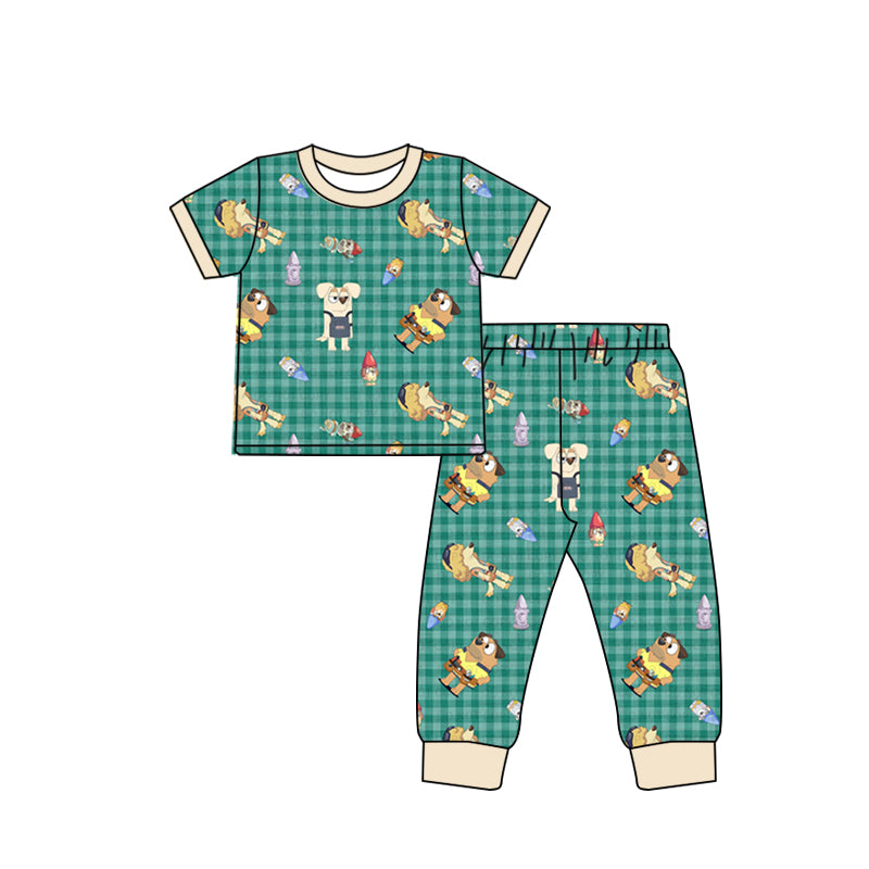 Baby Boys Dogs Short Sleeve Top Pants Pajamas Clothes Sets preorder (moq 5)