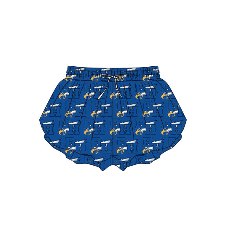 Preorder moq 5 Adult Women Navy BH Eagle Team Shorts Bottoms