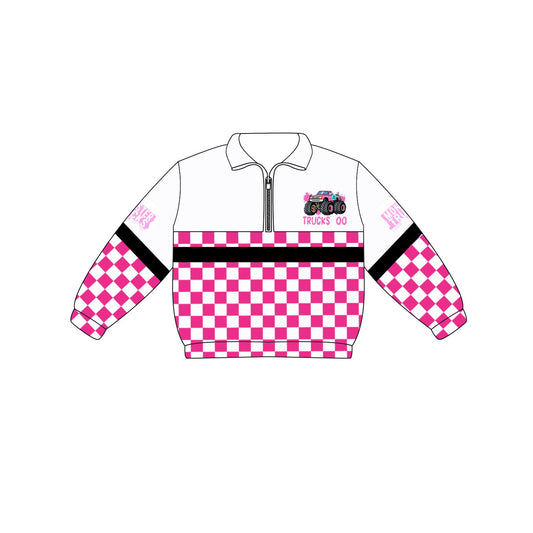 Preorder (moq 5)Baby Boys Long Sleeve Team Zip Pullovers Tops