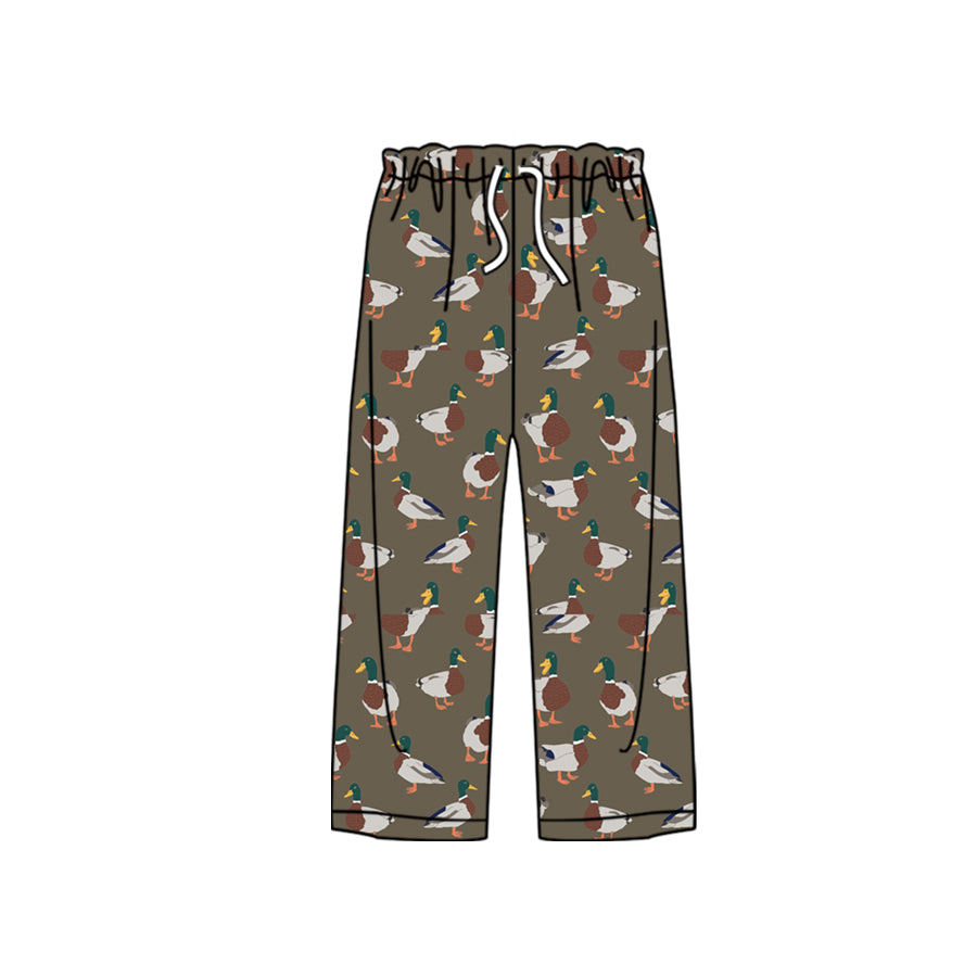 Adult Women Mallard Ducks Bottoms Pants Pajamas Preorder(moq 5)