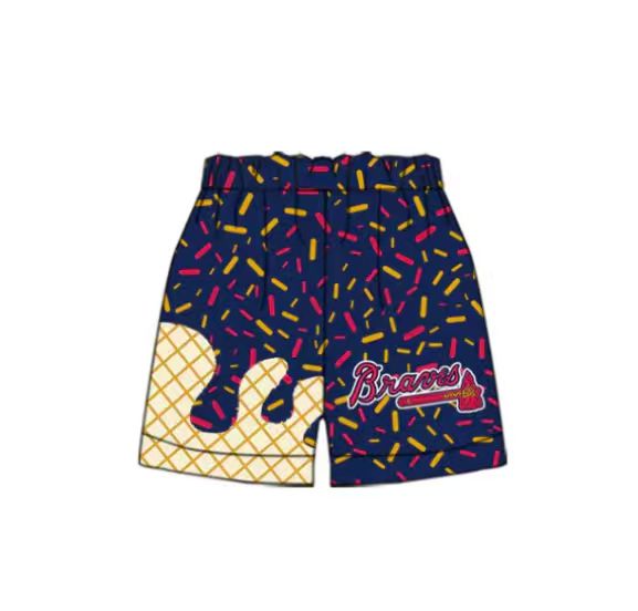 Preorder moq 5  Baby Boys Red Yellow Sprinkles Bnaves Team Shorts Bottom