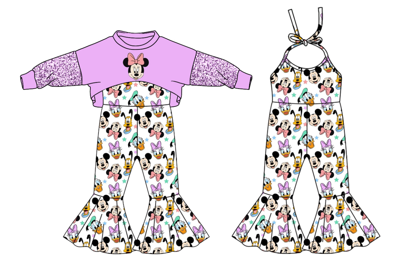 Baby Girls Cartoon Top Shirt Jumpsuits Clothes Sets split order preorder Dec 1st