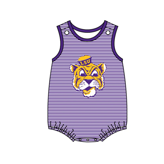 Preorder moq 5 Baby Infant Toddler Boys Tiger LSU Rompers