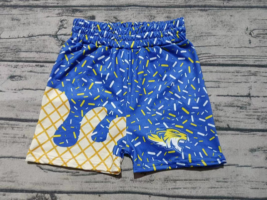 Preorder(moq 5) Baby Boys Blue Team Lion Shorts Bottoms