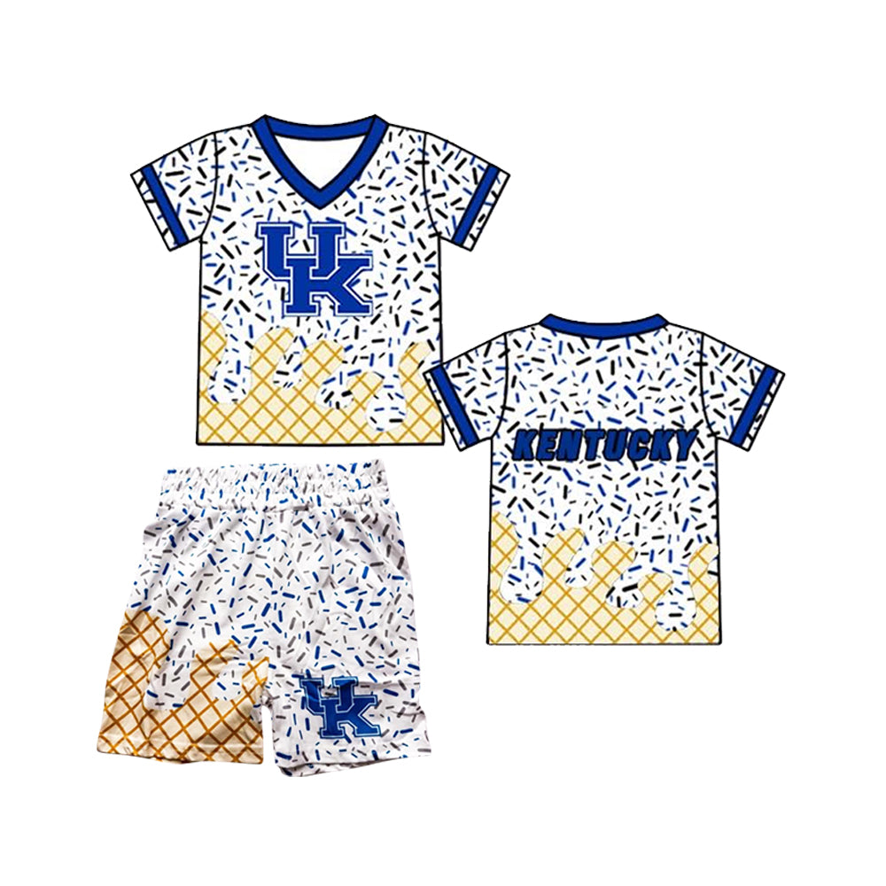 preorder(moq 5) Baby Boys UK Team Short Sleeve Tee Shirt Shorts Clothes Sets