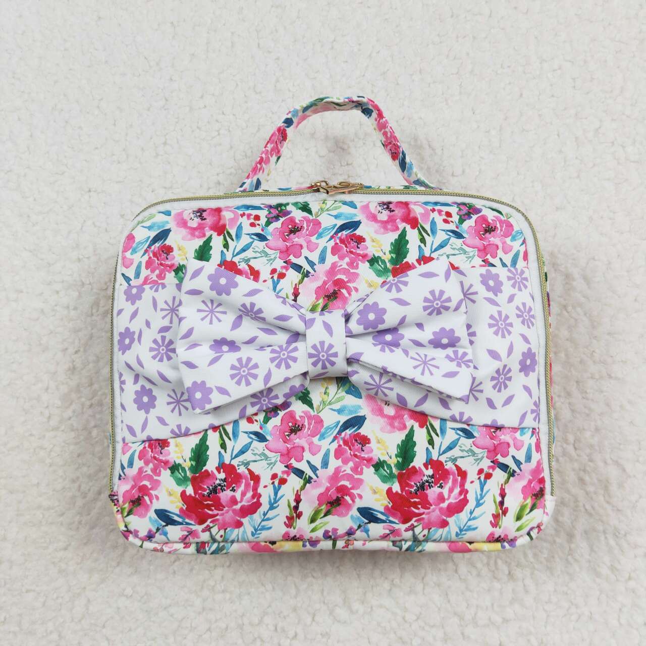 Girls Back To School Small Flowers Back Bags Lunch Boxes