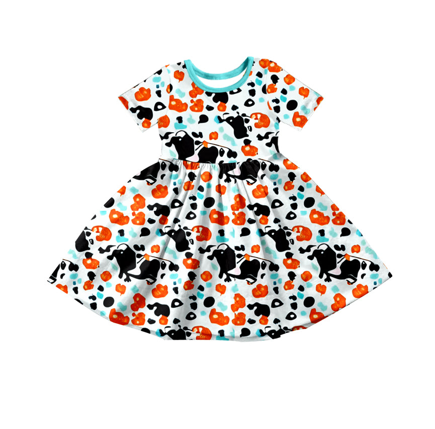 Baby Girls Toddler Western Leopard Rodeo Dresses preorder(moq 5)