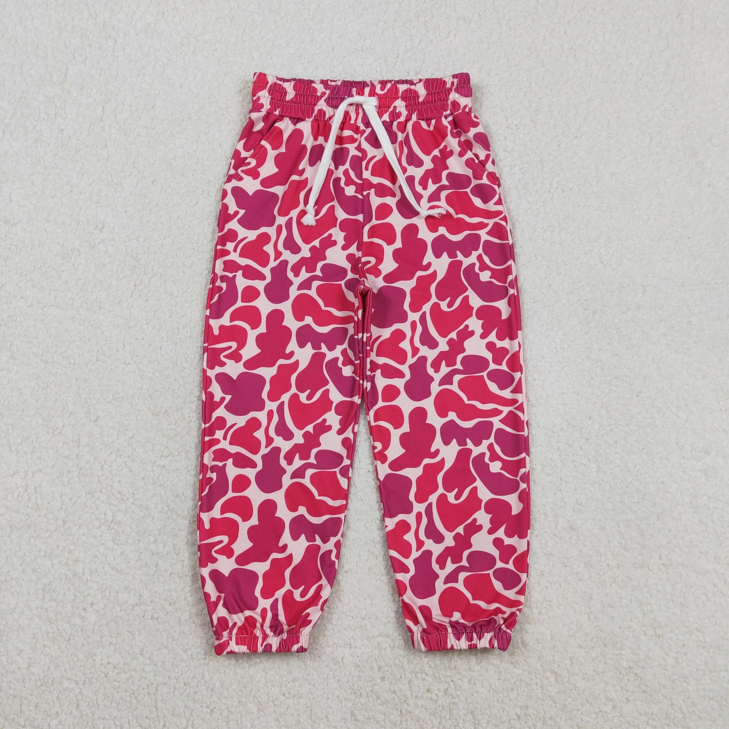 Baby Girls Southern Hot Pink Camo Pockets Jogger Pant Bottoms