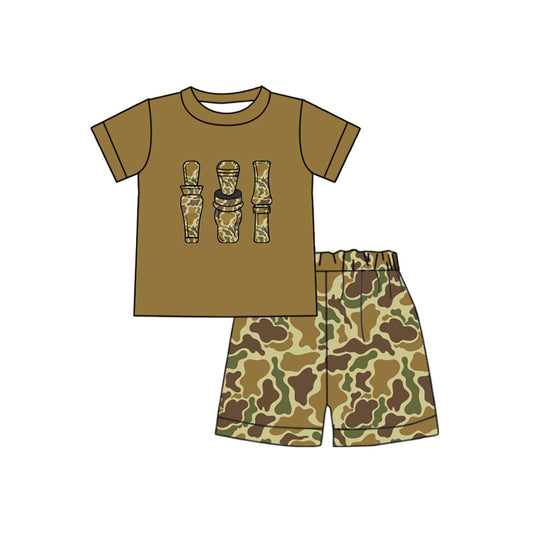 Baby Boys Southern Duck Call Top Camo Shorts Clothes Sets preorder(MOQ 5)