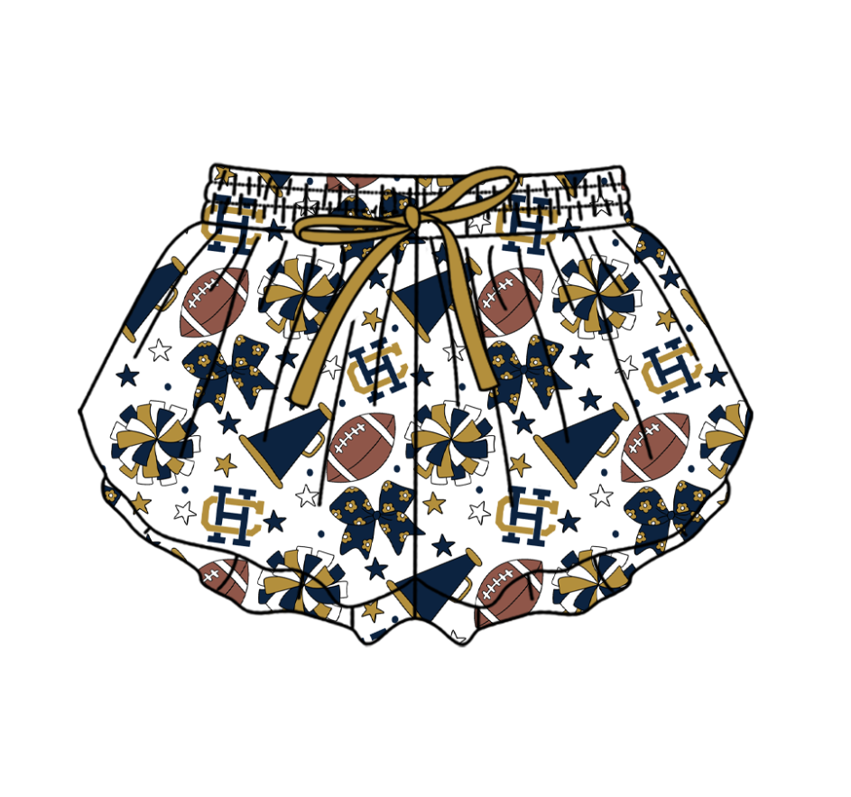 Preorder (moq 5)Baby Girls Bows Stars Footballs Team Butterfly Shorts Bottom