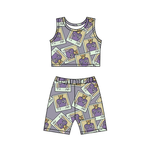 Baby Girls 1989 Singer Shirt Top Biking Shorts Clothes Sets preorder (moq 5)