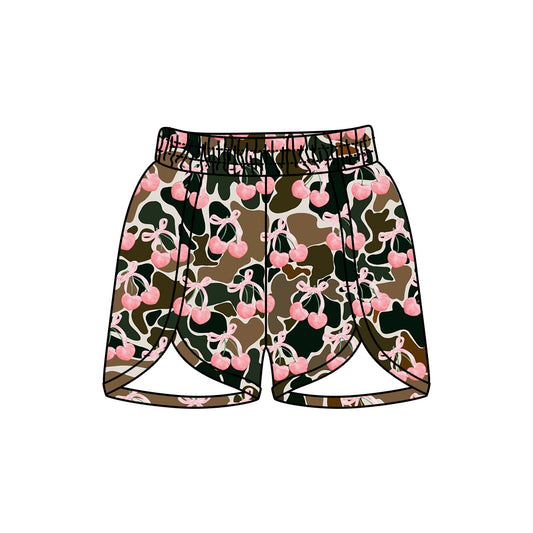 Preorder(moq 5) Adult Women Southern Camo Cherry Shorts Bottoms