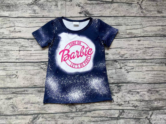 Baby Girls Bleached Doll Short Sleeve Tee Shirt Tops