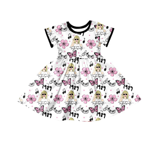 Baby Girls Pop Singer Butterfly Knee Length Dresses preorder(moq 5)